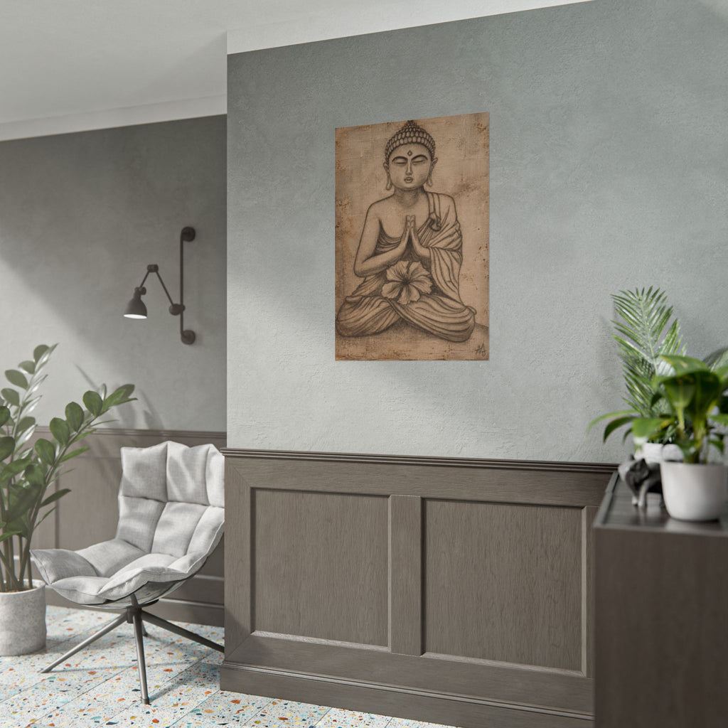 The Quiet Within — Fine Art Print | Original Pencil-on-Canvas Artwork by Abbey Johanna — view 4