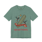 Skate Till Late Skateboard Tee | Traditional Tattoo Flash, Swallows & Banner — view 20