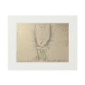 The Guardian — Giclée Fine Art Print with Passepartout | Original Charcoal Artwork