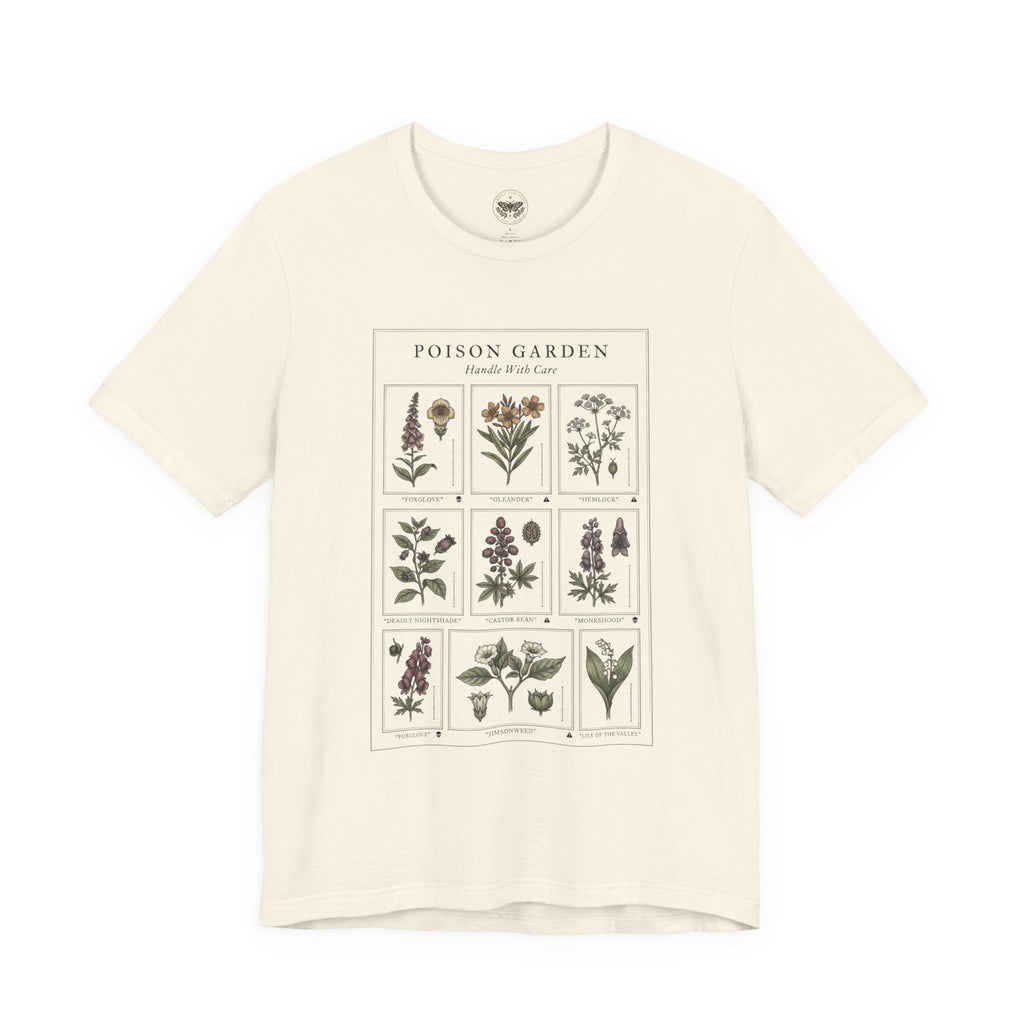 Toxicology Field Notes Botanical Illustration Tee | Gothic Botanicals, Vintage Herbarium