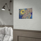 Abstract Moon Swirl Poster — Colorful Whirlwind Wall Art (Rolled Poster) — view 12