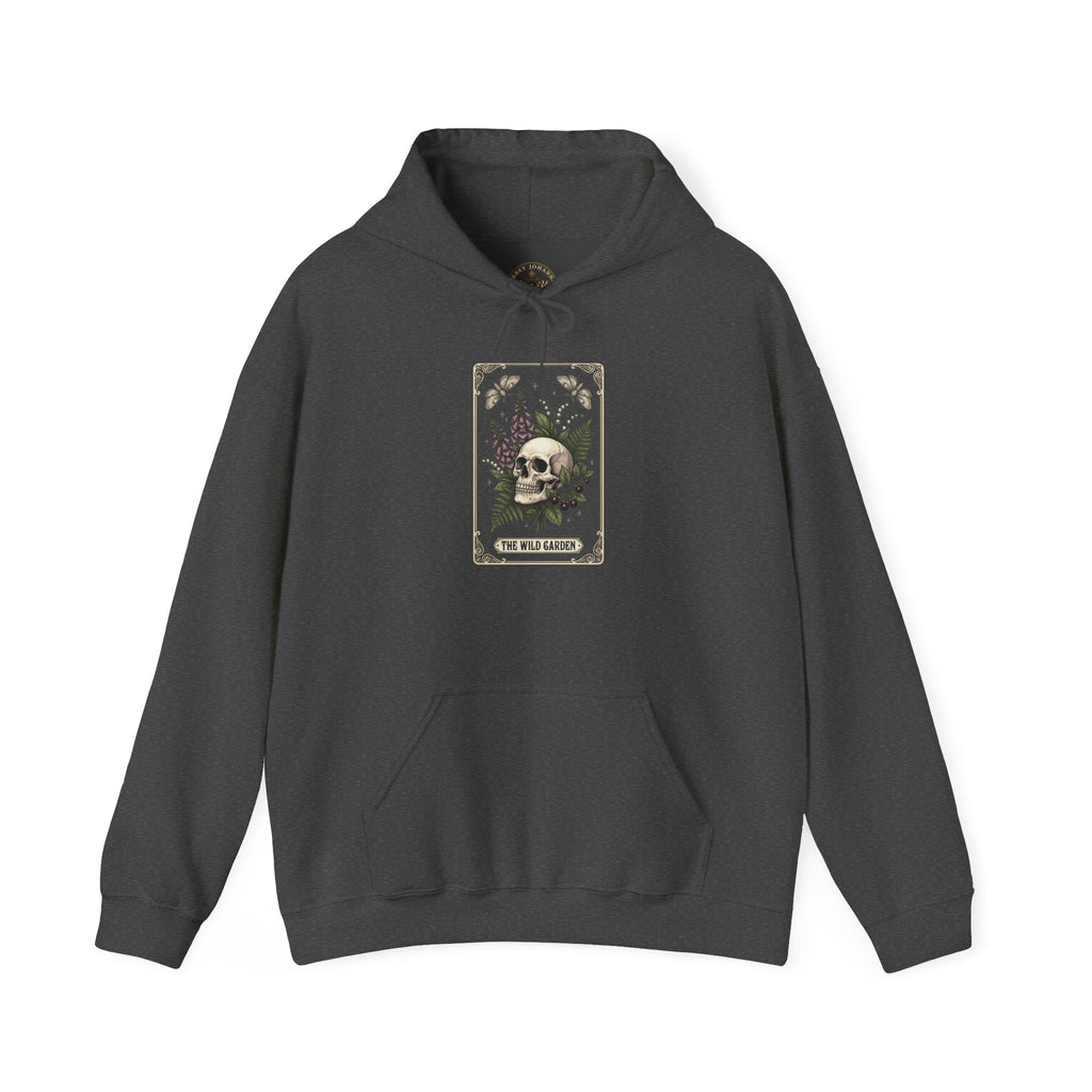 Skull & Fern Tarot Card Hoodie | Gothic Botanicals, Victorian Macabre — view 7