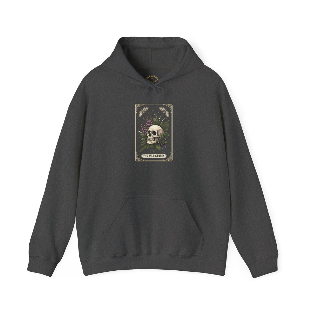Skull & Fern Tarot Card Hoodie | Gothic Botanicals, Victorian Macabre — view 7