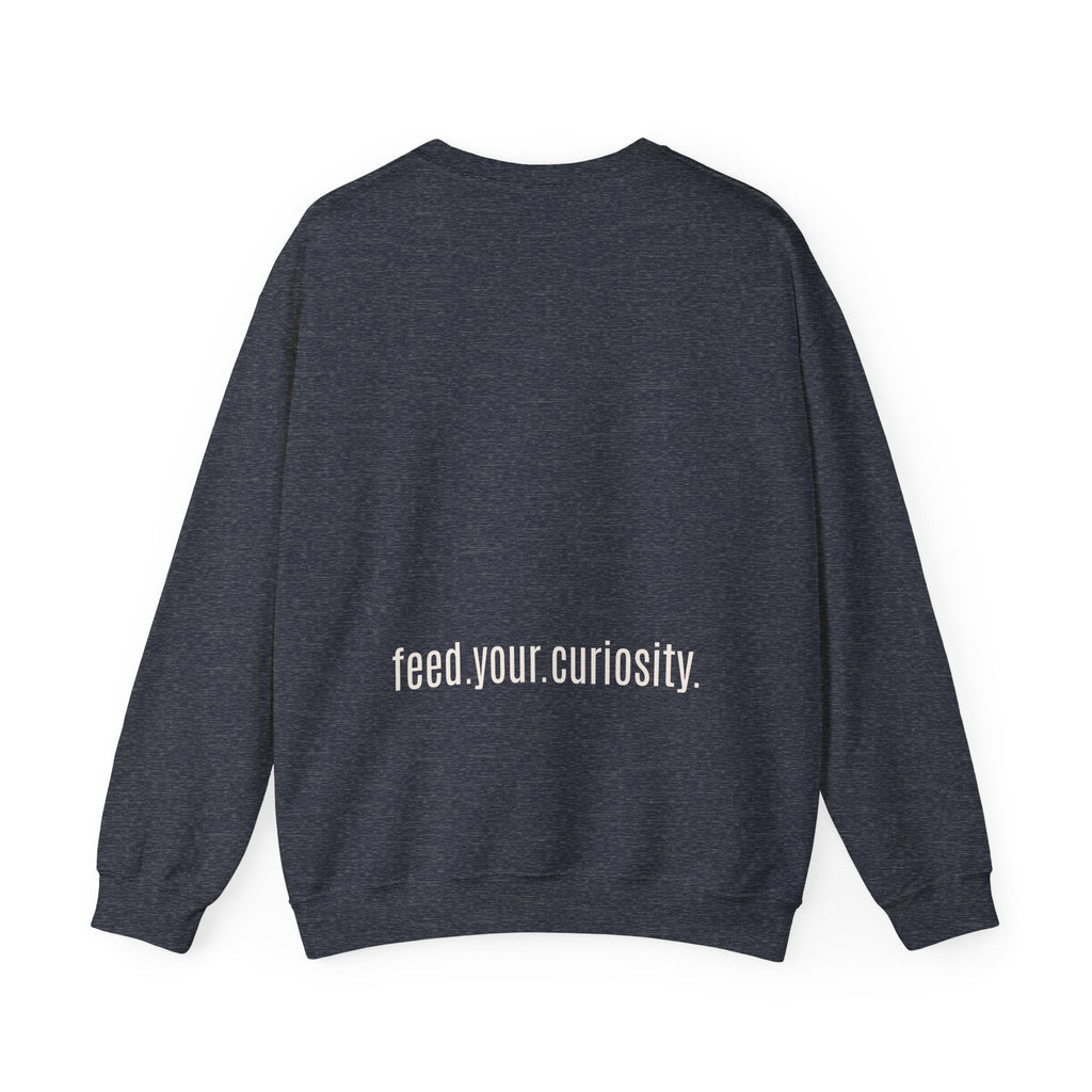 Traditional Tattoo-Style Crane Illustration Sweatshirt | Vintage Flash, Limited Palette — view 10