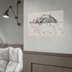 What Remains – Botanical Skull Wall Art | Original Charcoal & Graphite Drawing Print — view 2