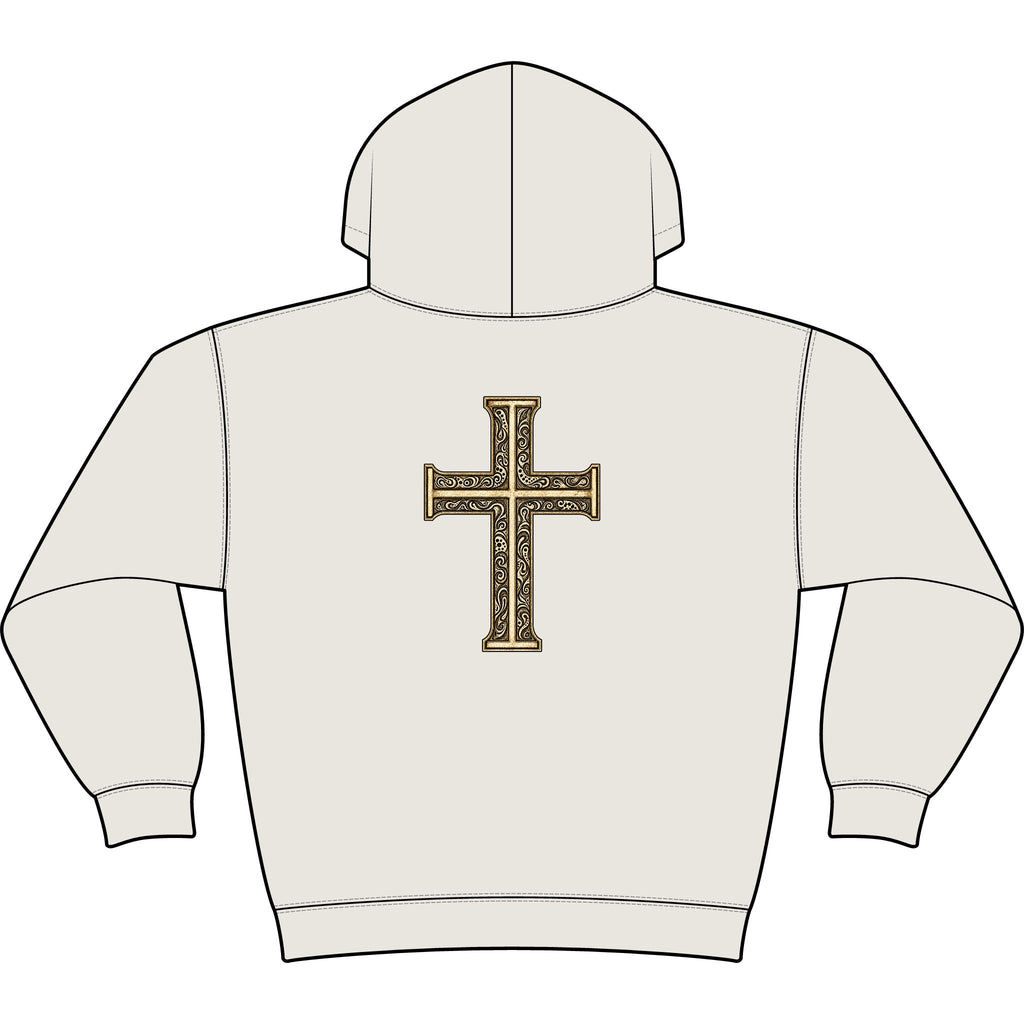 Still Your Mind Christian Hoodie | Vintage Cross Faith Sweatshirt | Christian Gift — view 1