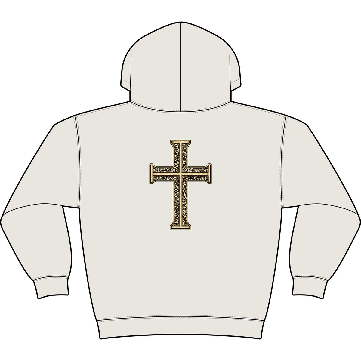 Still Your Mind Christian Hoodie | Vintage Cross Faith Sweatshirt | Christian Gift — view 1