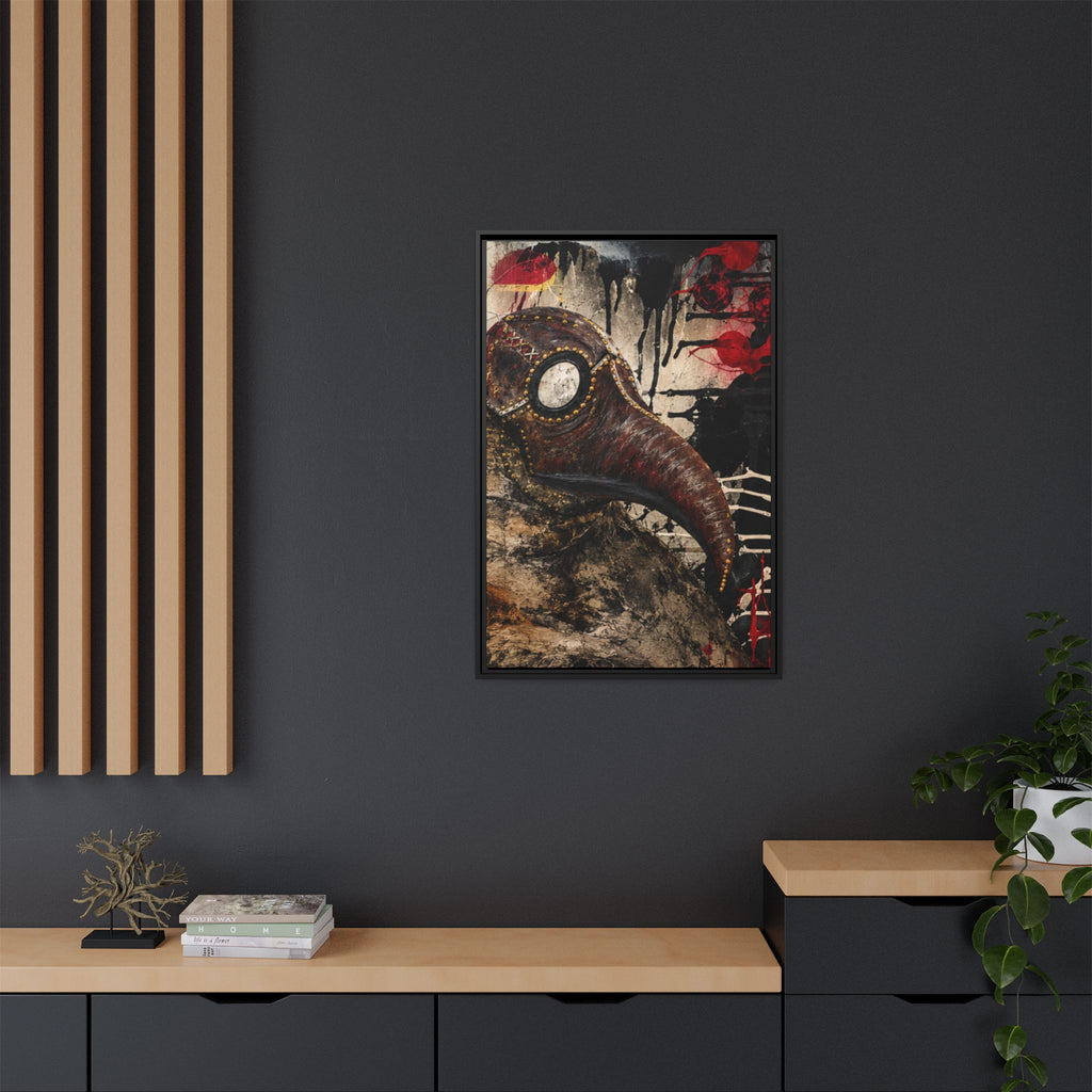 Odd Co. Beauty is Decay – Plague Doctor Framed Canvas | Gothic Dark Wall Art — view 49