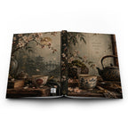 Vintage Tea Still Life Hardcover Journal — 'Quieter, Kinder, You' Matte Notebook — view 5
