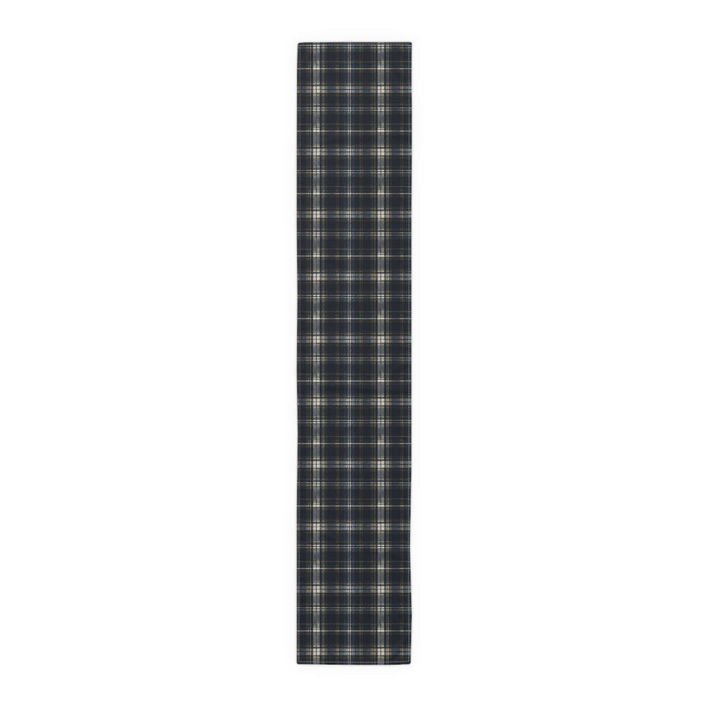 Nocturne Tartan Cotton Twill Table Runner | The Winter House Collection