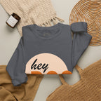 hey BOO Crewneck Sweatshirt — Cute Halloween Graphic Pullover — view 24