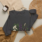 Gothic Floral Crest “Look Don't Touch” Sweatshirt | Gothic Botanicals