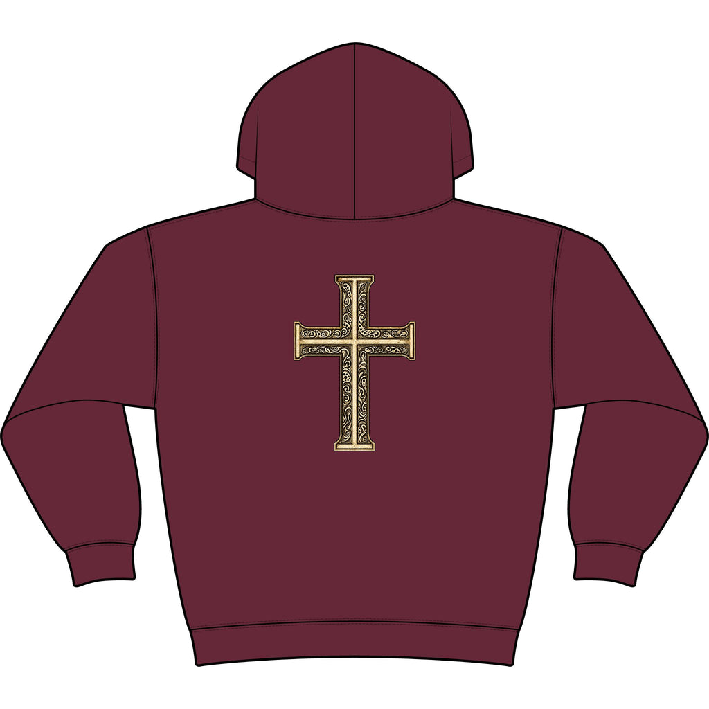 Still Your Mind Christian Hoodie | Vintage Cross Faith Sweatshirt | Christian Gift — view 2