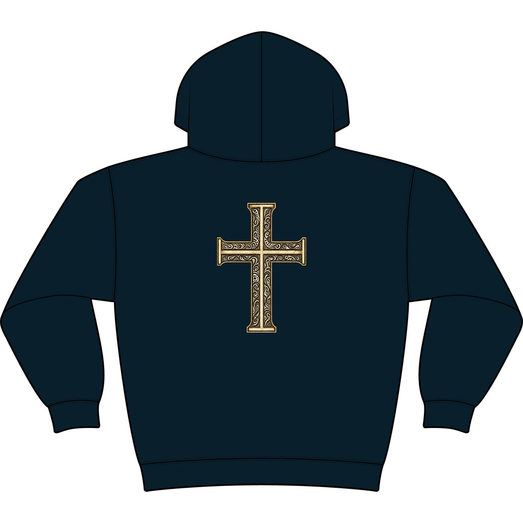 Still Your Mind Christian Hoodie | Vintage Cross Faith Sweatshirt | Christian Gift — view 4