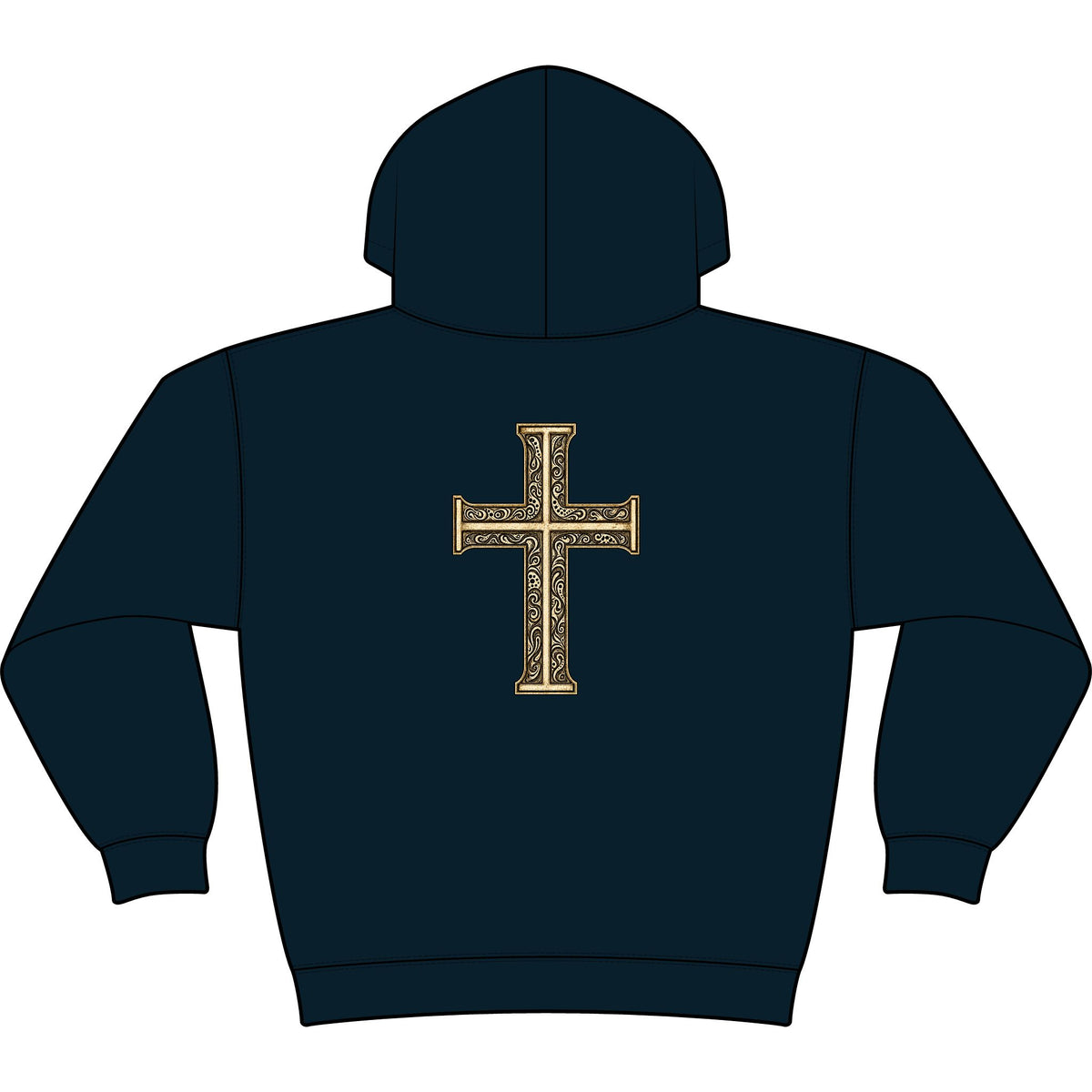 Still Your Mind Christian Hoodie | Vintage Cross Faith Sweatshirt | Christian Gift — view 4