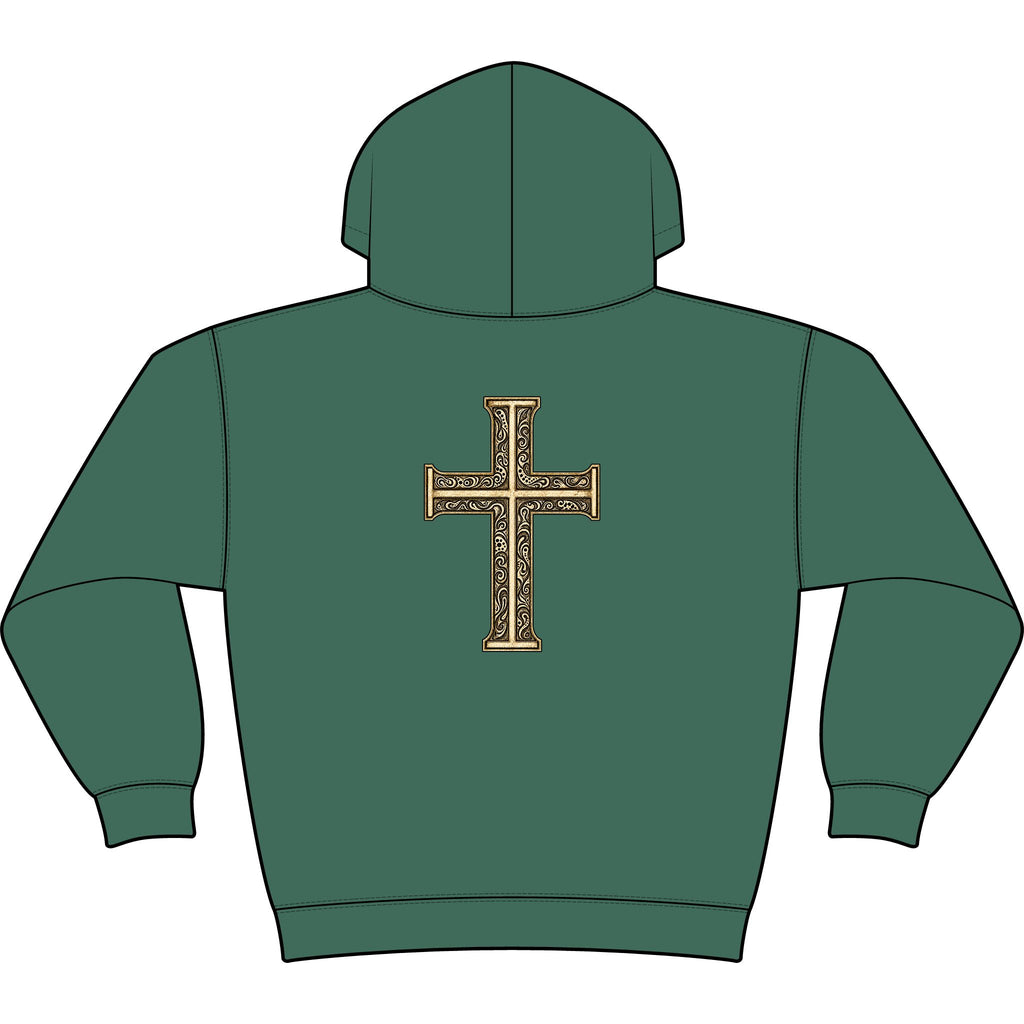 Still Your Mind Christian Hoodie | Vintage Cross Faith Sweatshirt | Christian Gift — view 3
