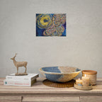 Abstract Moon Swirl Poster — Colorful Whirlwind Wall Art (Rolled Poster) — view 11