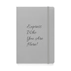 Customizable hardcover notebook with lined cream pages and personalized message option — product view 9