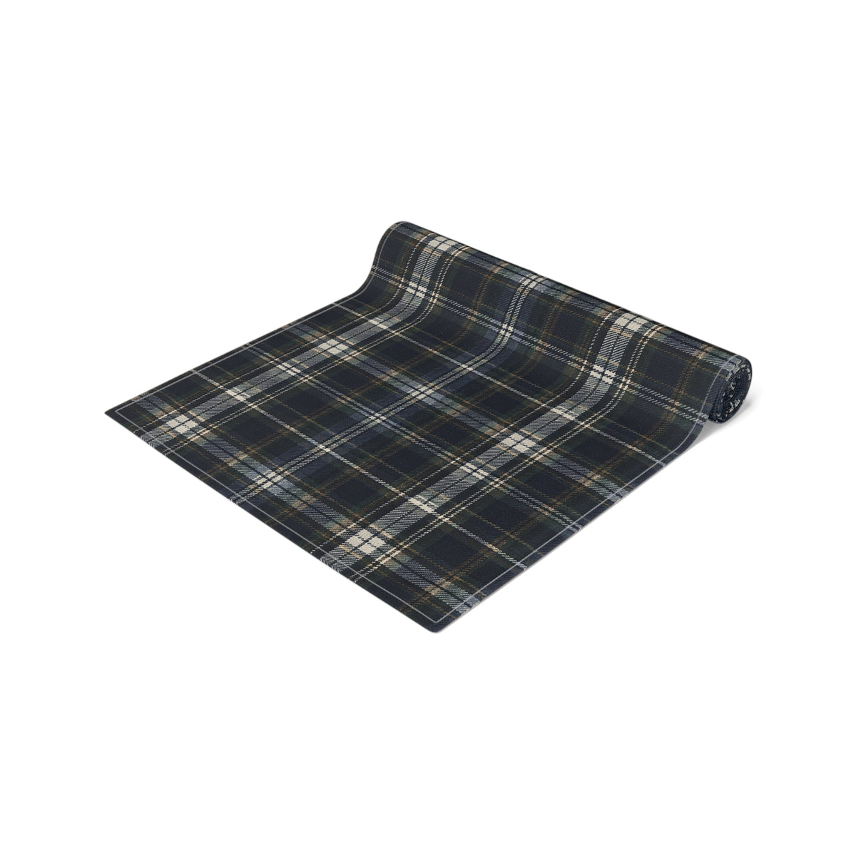 Nocturne Tartan Cotton Twill Table Runner | The Winter House Collection