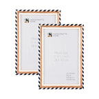 Picture Frame Marquet Bevel Collection Resin Inlay Blue White Pack of 2 Available in 7 Sizes