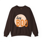 hey BOO Crewneck Sweatshirt — Cute Halloween Graphic Pullover — view 4