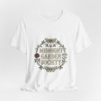 Midnight Garden Society Tee | Gothic Botanicals, Victorian Floral Crest — view 5