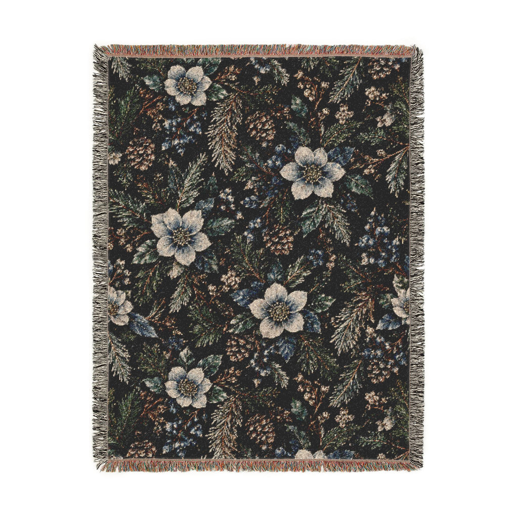 Midnight Garden Woven Blanket | The Winter House Collection
