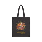 In Him I Trust Pumpkin Floral Cross Tote | Christian Autumn, Fall Faith — view 8