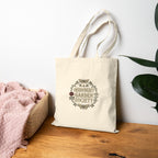 Midnight Garden floral crest Tote | Gothic botanicals, vintage botanical — view 7