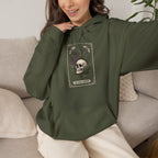 Skull & Fern Tarot Card Hoodie | Gothic Botanicals, Victorian Macabre — view 29