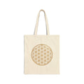 Flower of Life sacred geometry cotton canvas tote by Abbey Johanna.