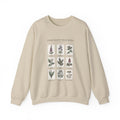 Toxicology Field Notes botanical print Sweatshirt | Gothic botanicals, vintage herbarium — view 3