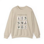 Toxicology Field Notes botanical print Sweatshirt | Gothic botanicals, vintage herbarium — view 3