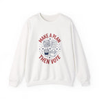 Make a Plan Then Vote Sweatshirt | Midterm Elections Voter Reminder — view 9