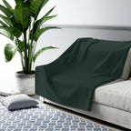 Evergreen Smoke Sherpa Fleece Blanket – product view 3