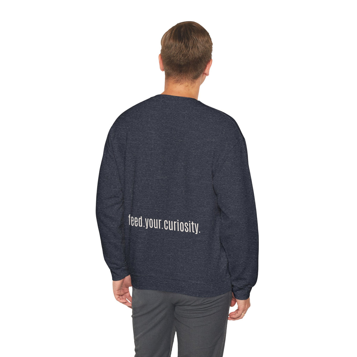 Traditional Tattoo-Style Crane Illustration Sweatshirt | Vintage Flash, Limited Palette — view 14