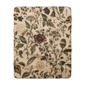Vintage Floral Sherpa Blanket – Cozy Boho Throw for Home & Gift — view 1