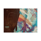 Stillness with Chaos – Abstract Portrait Wall Art | Colorful Modern Fine Art Print