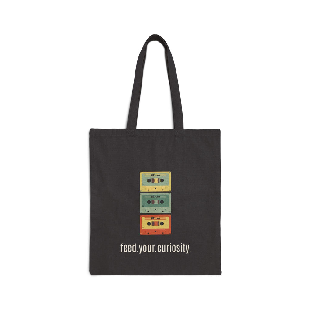 Retro Cassette Canvas Tote | Vintage Music Bag — product image 2