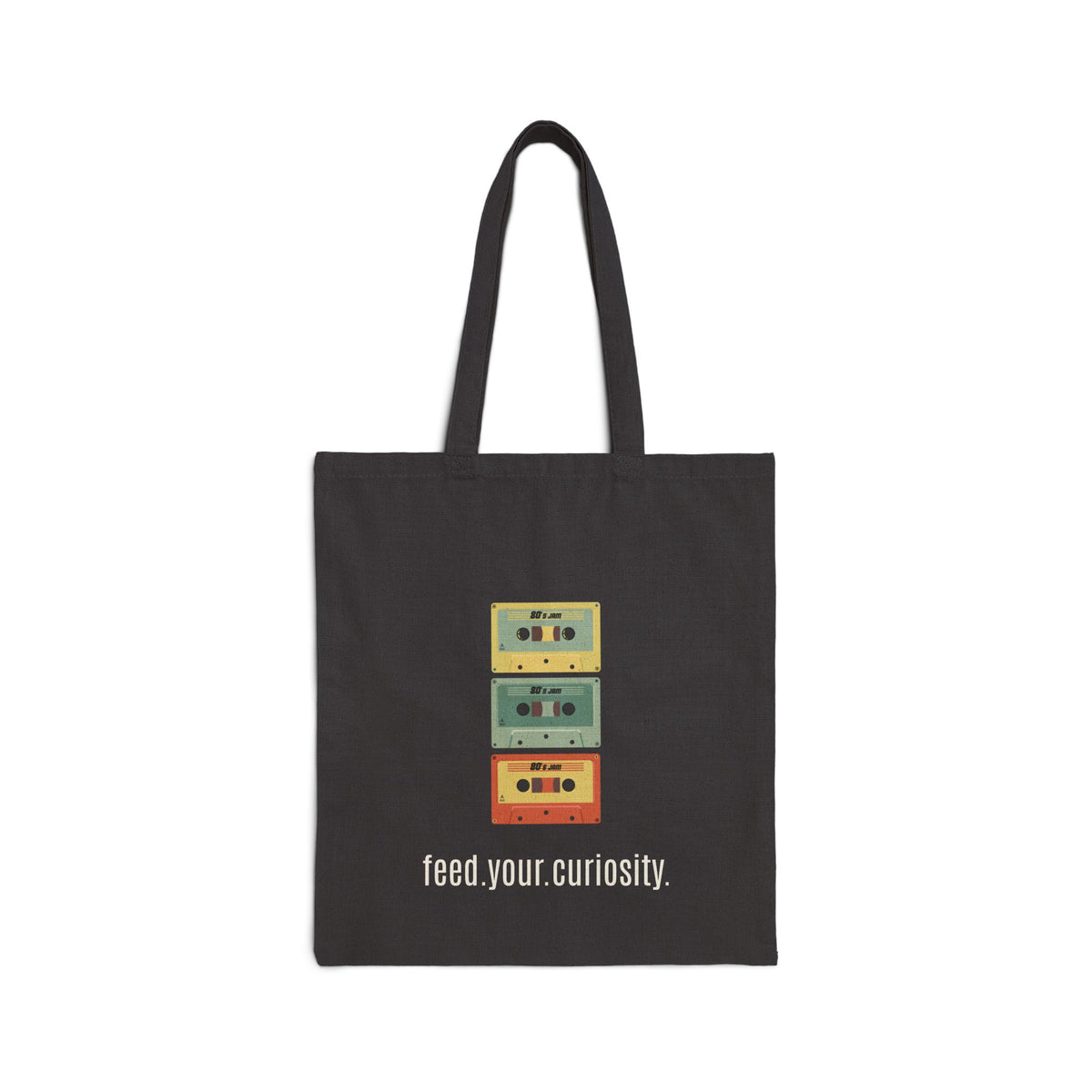 Retro Cassette Canvas Tote | Vintage Music Bag — product image 2