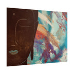 Stillness with Chaos – Abstract Portrait Wall Art | Colorful Modern Fine Art Print