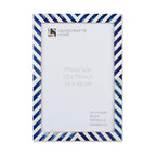 Poster Frames Chevron Collection Bone Inlay, Blue, 3 Sizes