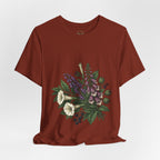Gothic Botanical 'Look Don't Touch' Tee | Dark Floral Illustration