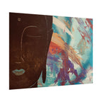 Stillness with Chaos – Abstract Portrait Wall Art | Colorful Modern Fine Art Print