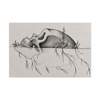 What Remains – Botanical Skull Wall Art | Original Charcoal & Graphite Drawing Print — view 12