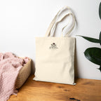 Victorian No. 003 – Vintage Floral Tote Bag | Botanical Cotton Canvas Shopper — view 3