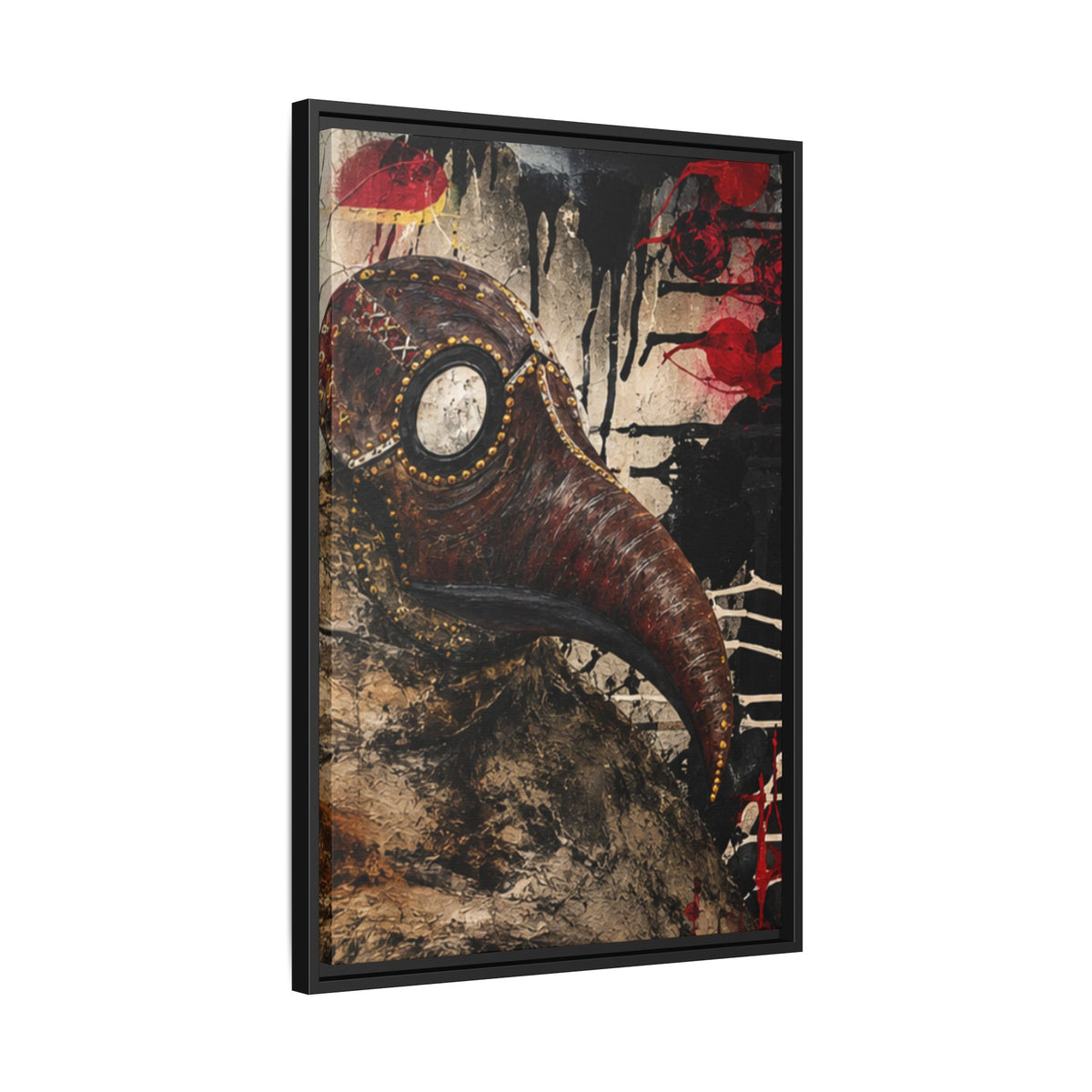 Odd Co. Beauty is Decay – Plague Doctor Framed Canvas | Gothic Dark Wall Art — view 36