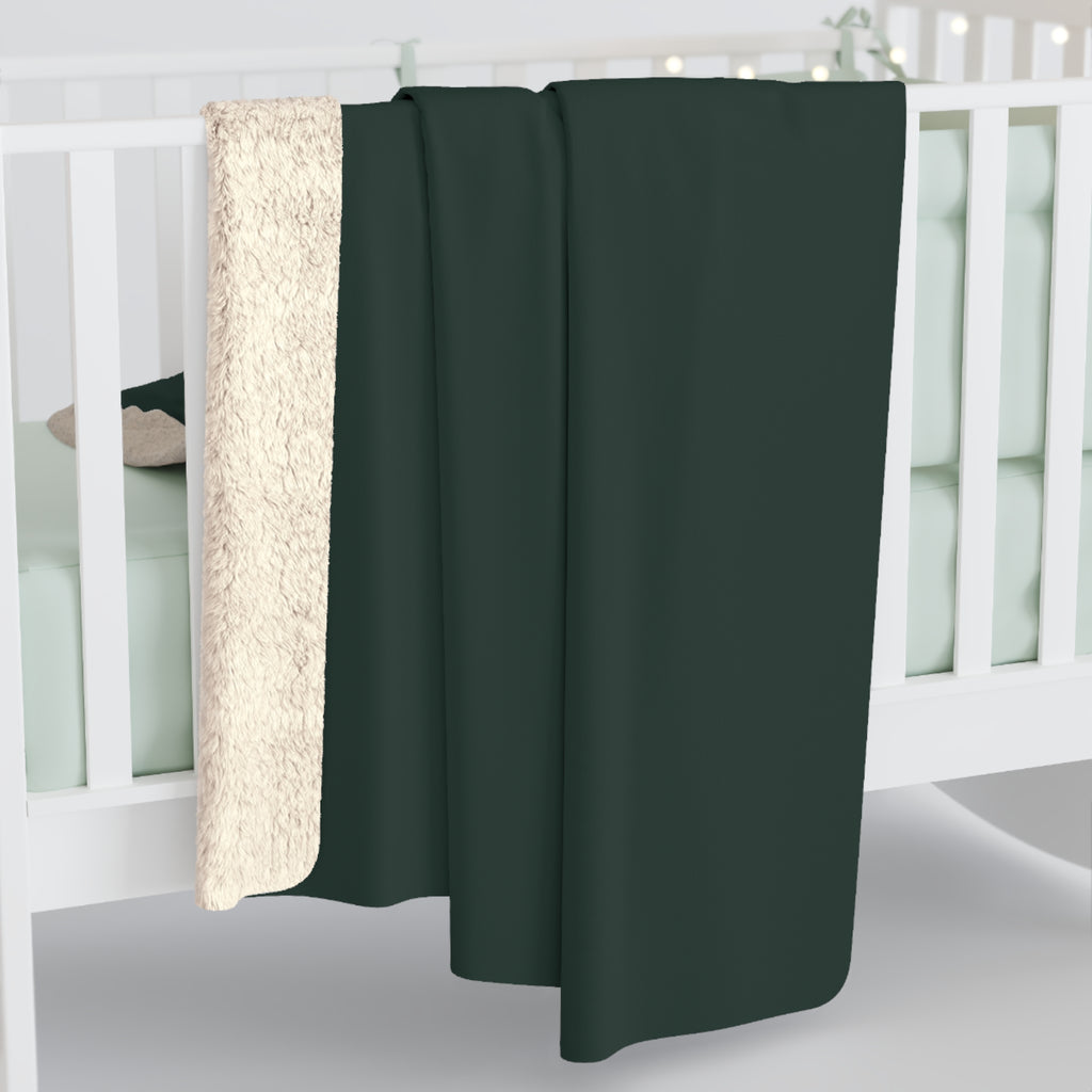 Evergreen Smoke Sherpa Fleece Blanket – product view 4