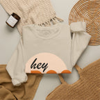 hey BOO Crewneck Sweatshirt — Cute Halloween Graphic Pullover — view 12