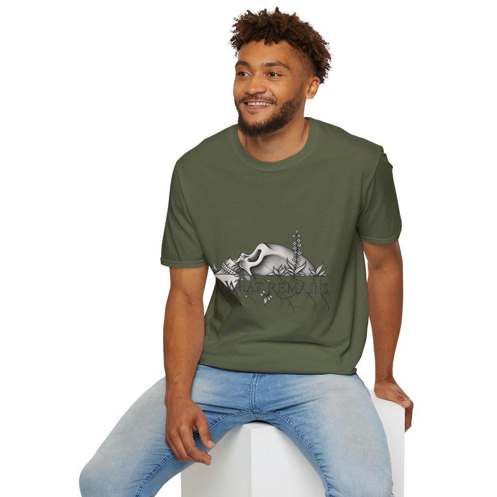 What Remains – Botanical Skull Graphic Tee | Dark Nature Oddities T-Shirt — view 7